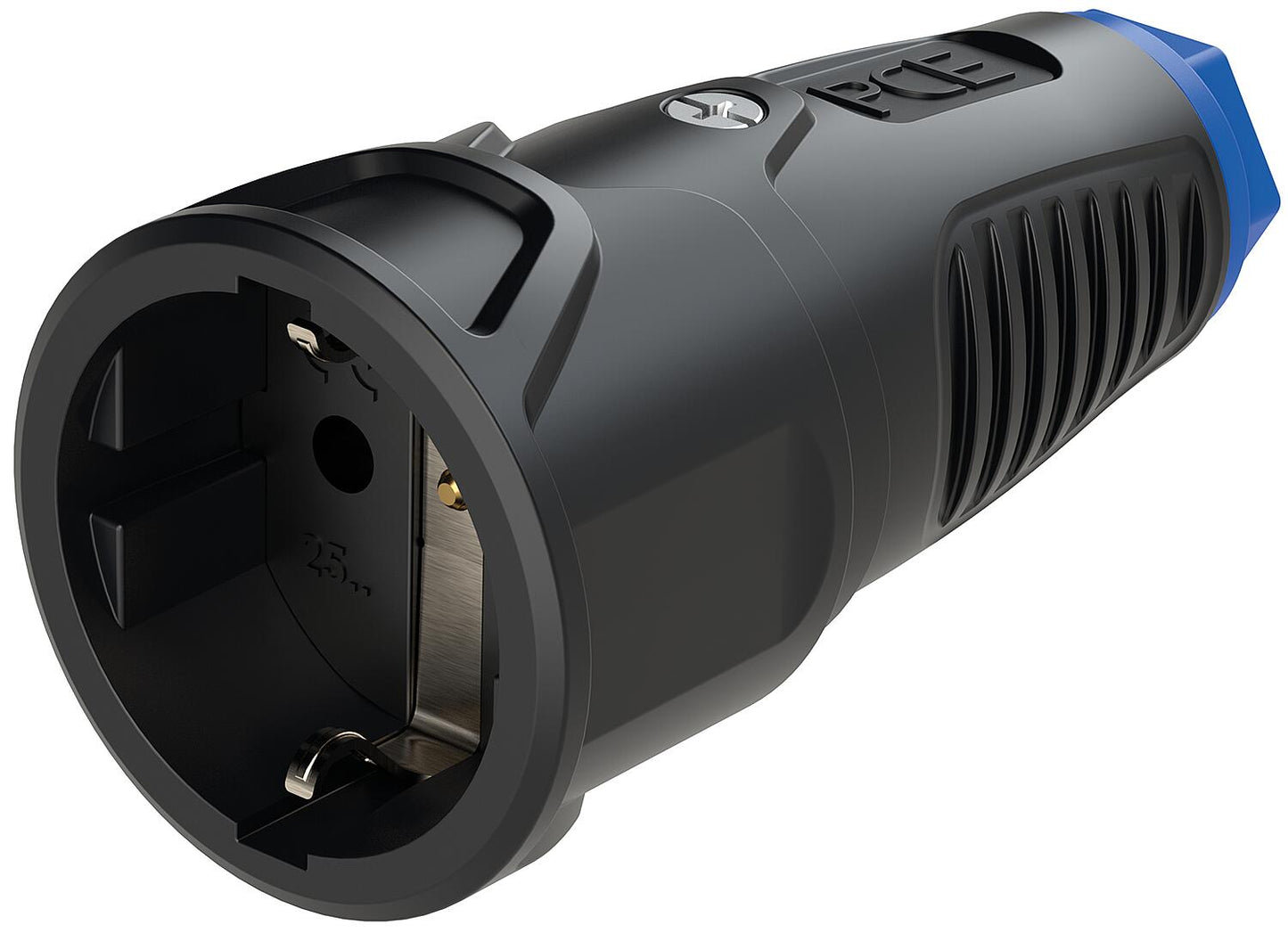 Schutzkontaktkupplung Gummi/Vollgummi ohne Berührungsschutz