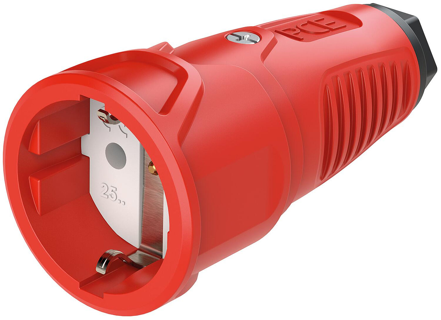 Schutzkontaktkupplung Gummi/Vollgummi ohne Berührungsschutz