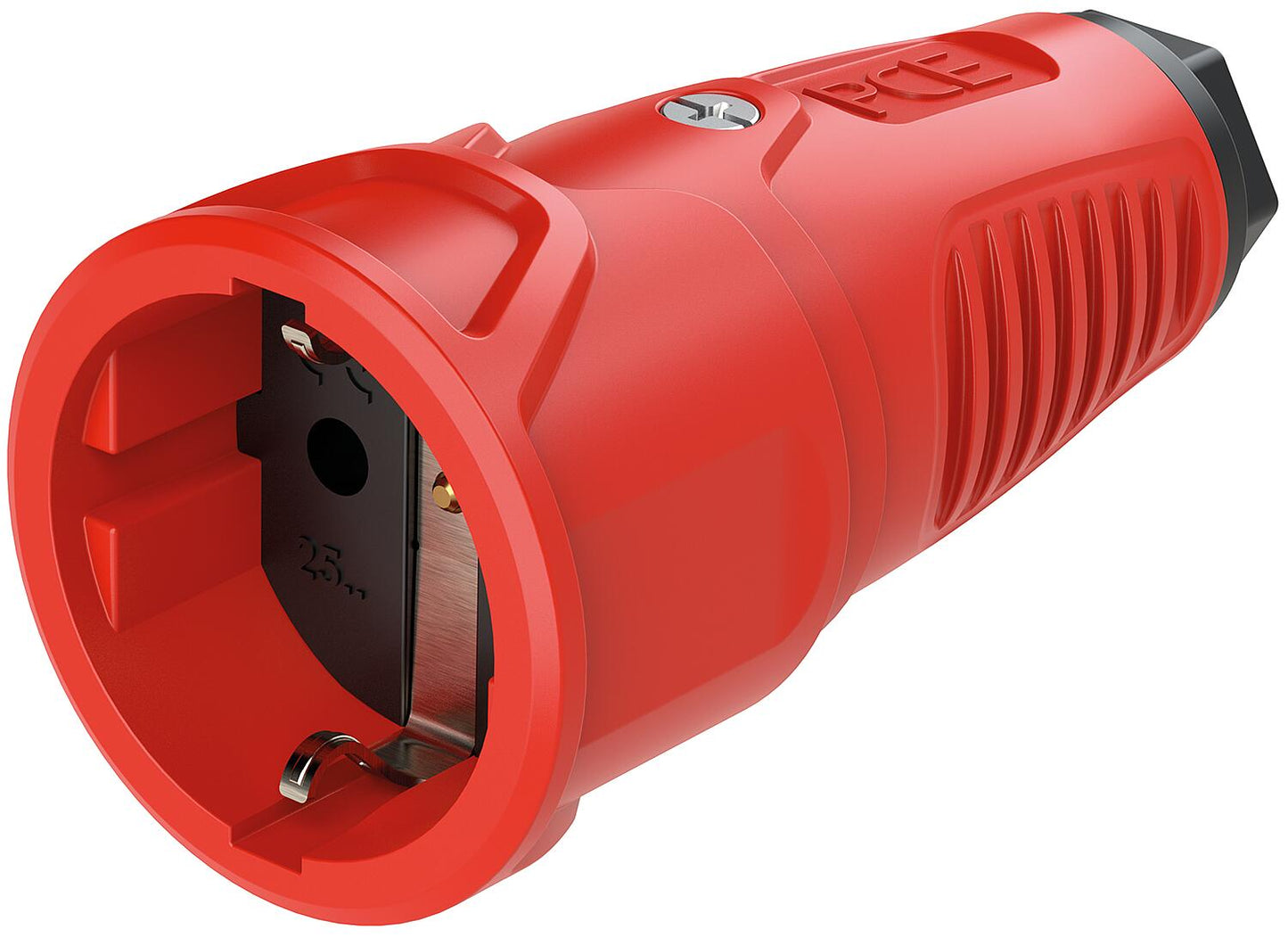 Schutzkontaktkupplung Gummi/Vollgummi ohne Berührungsschutz