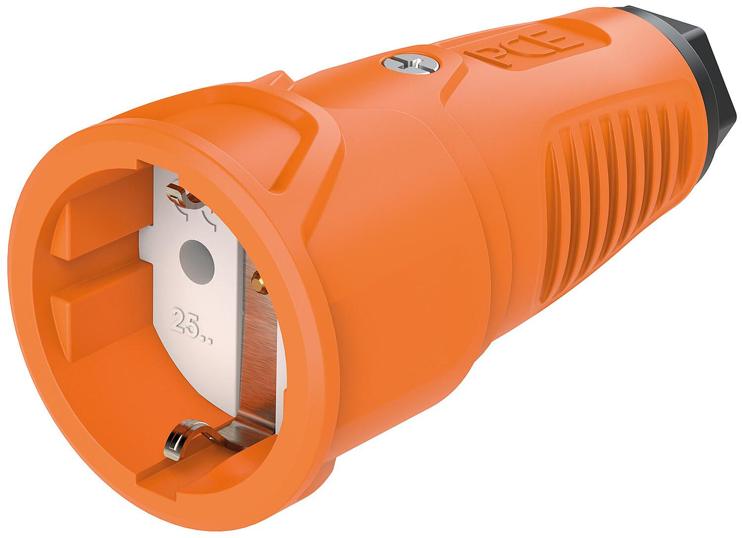 Schutzkontaktkupplung Gummi/Vollgummi ohne Berührungsschutz