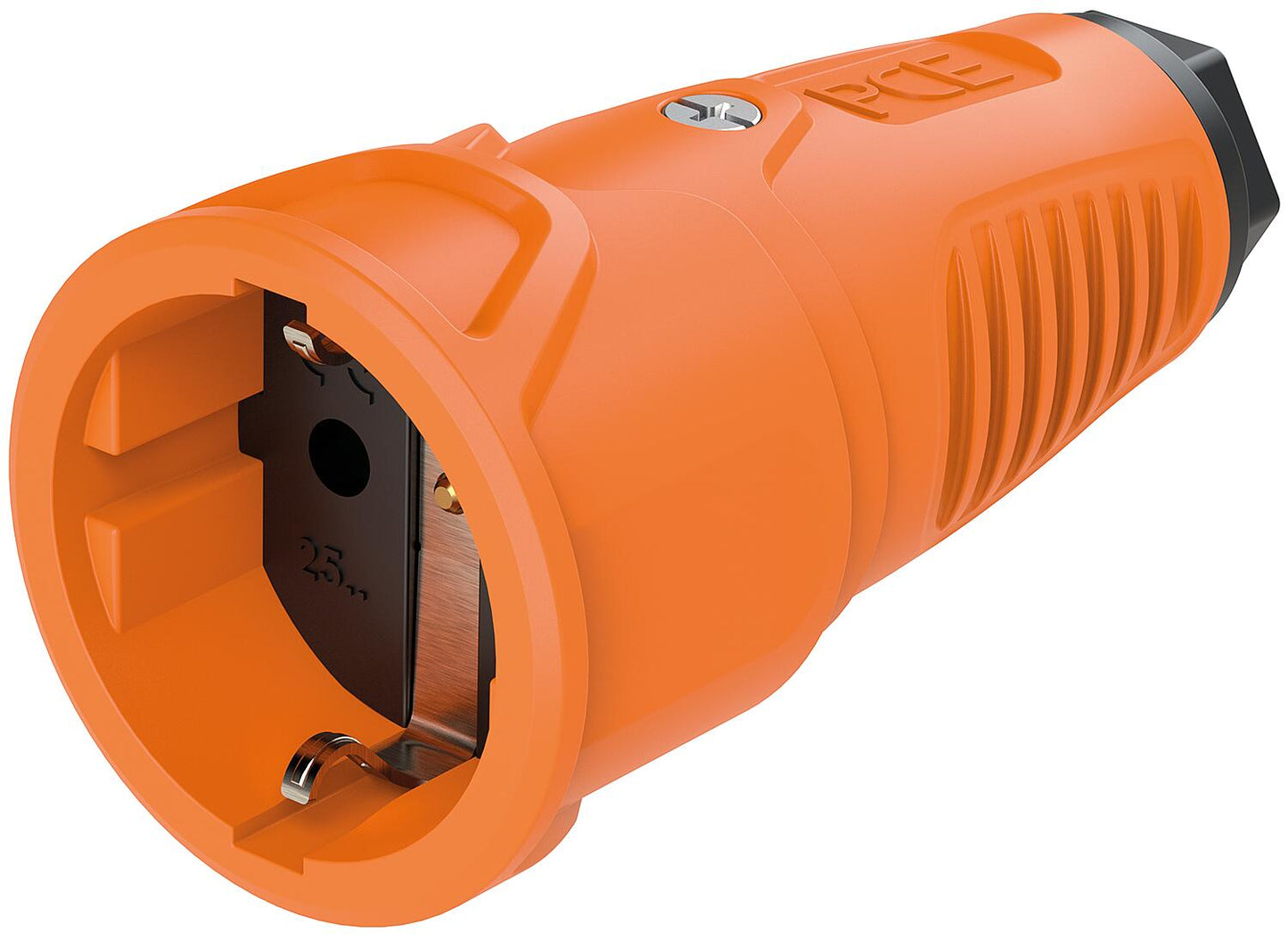 Schutzkontaktkupplung Gummi/Vollgummi ohne Berührungsschutz