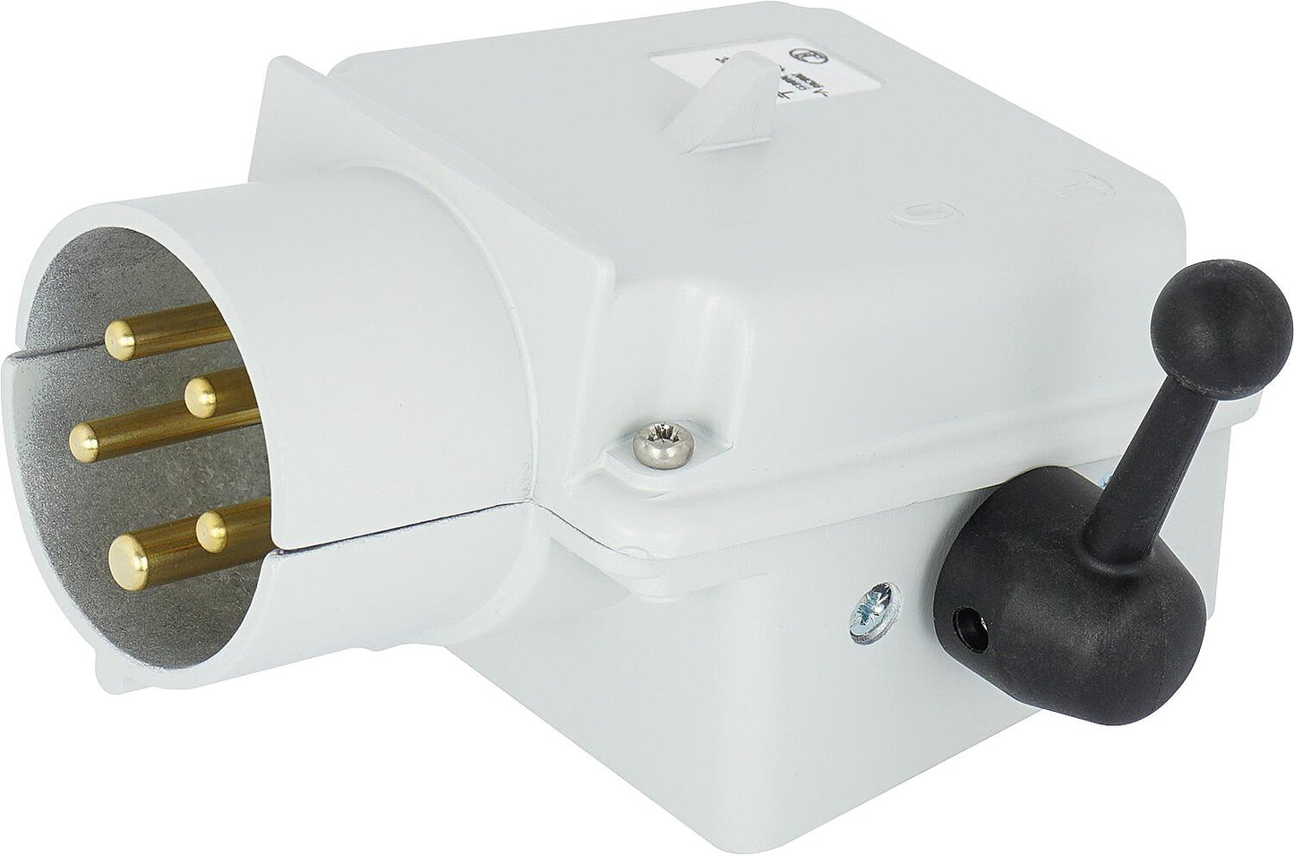 Die-cast encapsulated switch without floor penetration, with CEE appliance connector CGV2N A 516/6H-CLG38/3-G-MSX