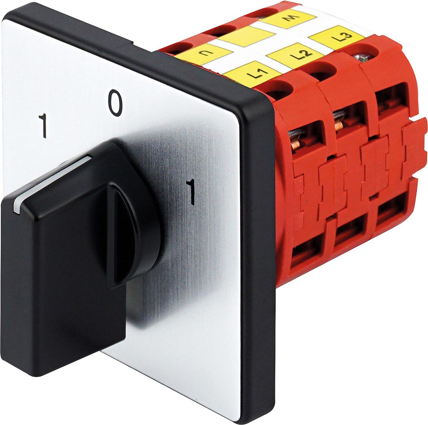 Inverseur de sens pour montage frontal, 1 - 0 - 1, 60°, V3N W-F3-BS