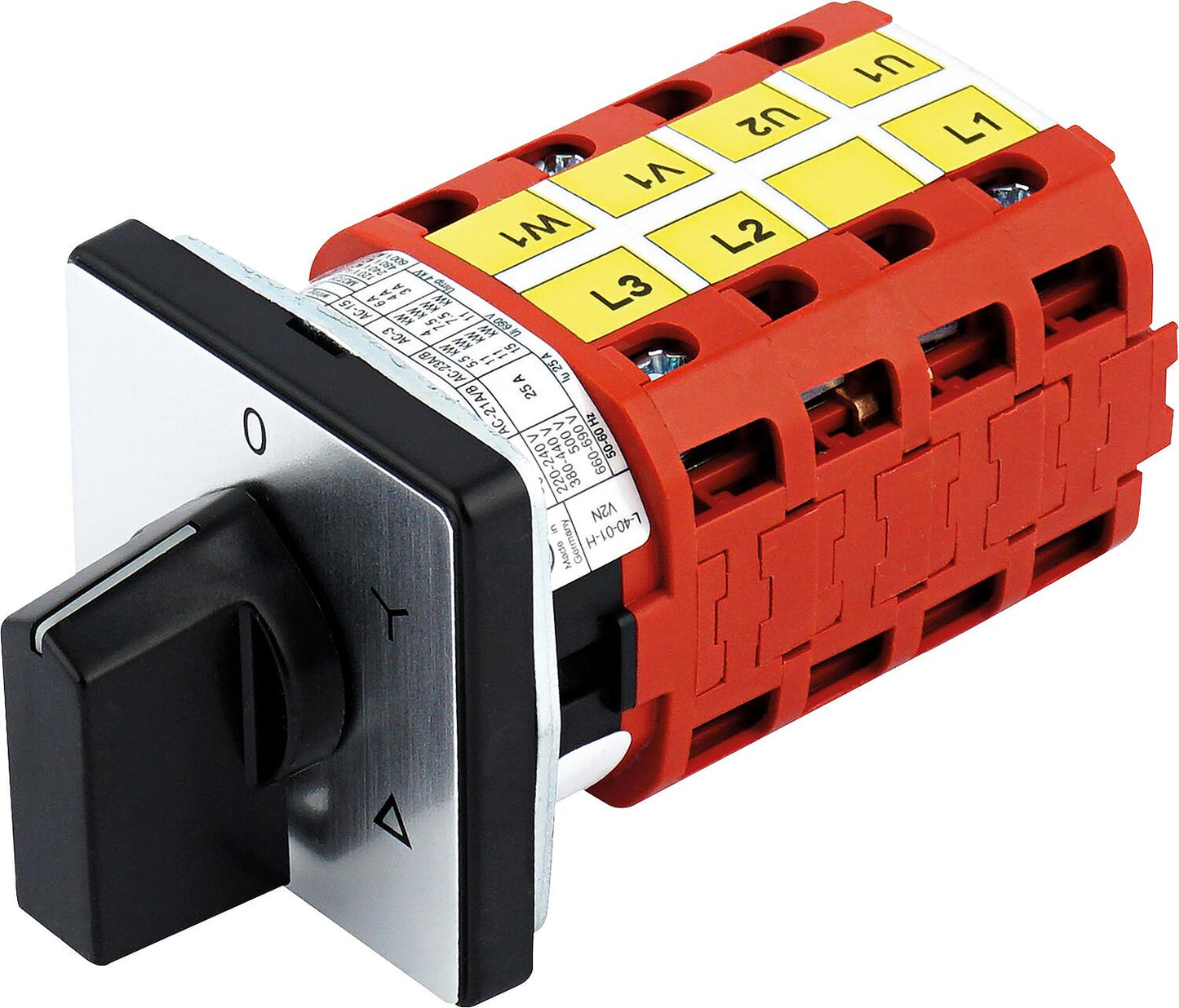 Star-delta switch for front mounting V2N Y-F1-B-SI