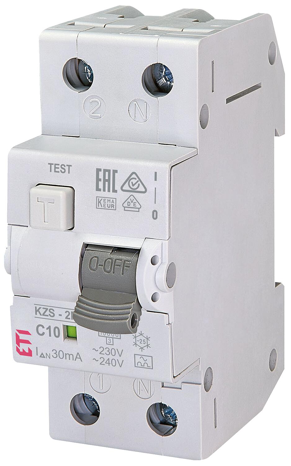 FI-LS circuit breaker, KZS-2M A B13/0.03