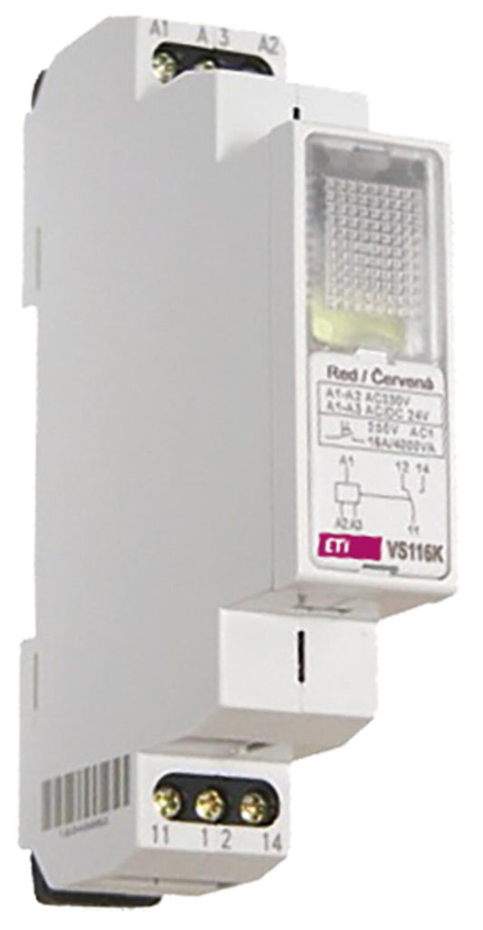 ETI monitoring relay VS116K white, 16A, DIN rail mount