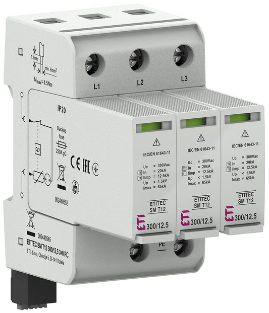 ETI Kombiableiter ETITEC SM T12 300, REG