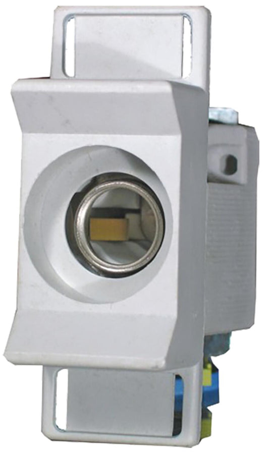 ETI ceramic fuse base with plastic cover, D02 NK, 63A, 1p