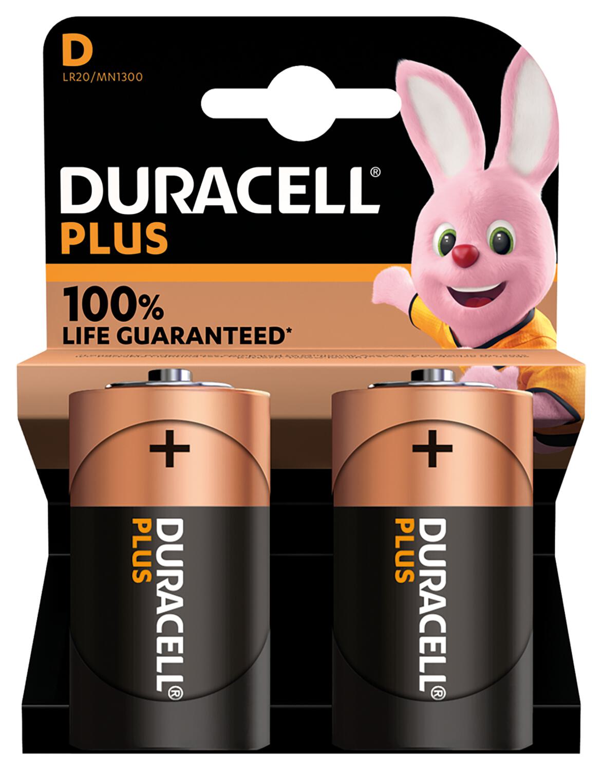Duracell MN1300 Plus D Batterie 2er-Blister