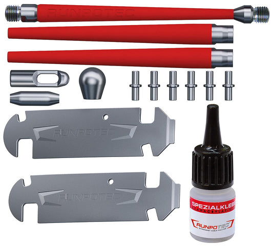 Repair kit GF3, for fiberglass rod Ø 3 mm, thread RTG Ø 6 mm, 15-piece