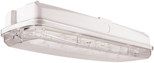 LED emergency light EXIT 3.8W 6000K incl. 4 pictograms, 3h operation (continuous operation or emergency lighting), Li-FePO4 automatic self-test