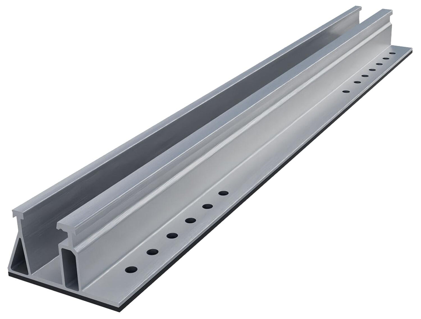 Rail trapézoïdal en tôle d'aluminium HK l=375 26, longueur 375 mm, perçage 26x5 mm