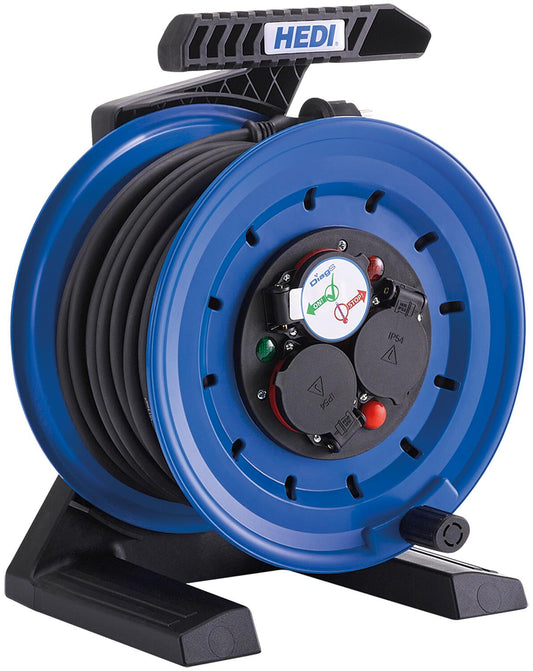 Enrouleur de câble tout plastique Generation 7 Coworker H07RN-F 3G1.5 noir 40 m