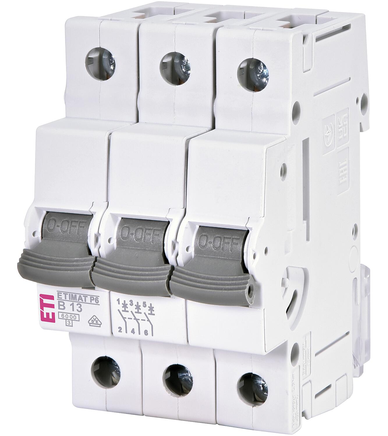 Etimat 6, 3p, B6 circuit breaker