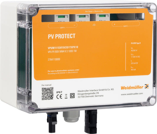 Überspannungsbox für Wechselrichter, 1MPP, 1E, Typ I+II, WM4C