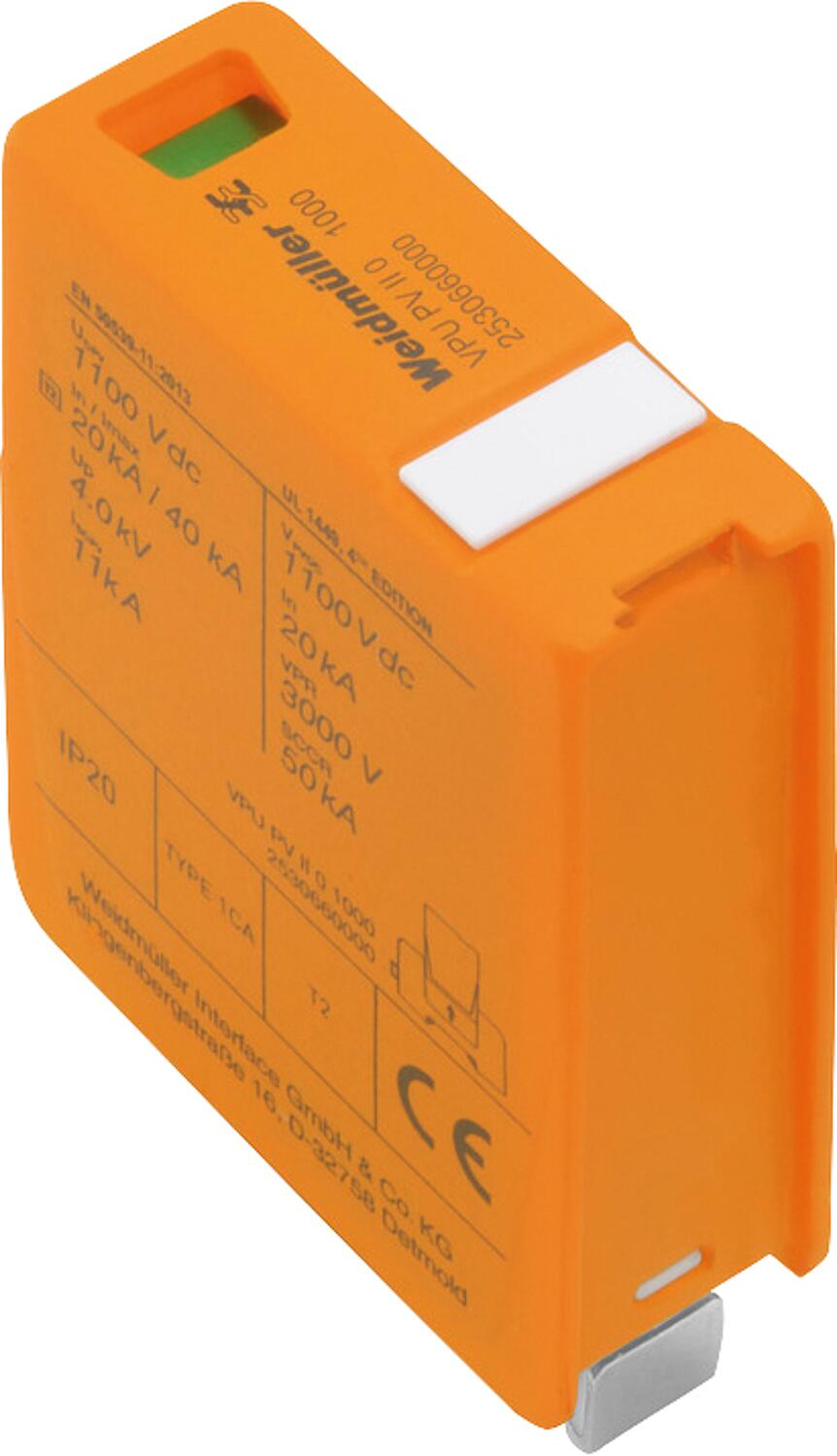 Weidmüller Ersatzableiter für Überspannungsschutz Typ I + II, VPU PV l+ ll 0 1000