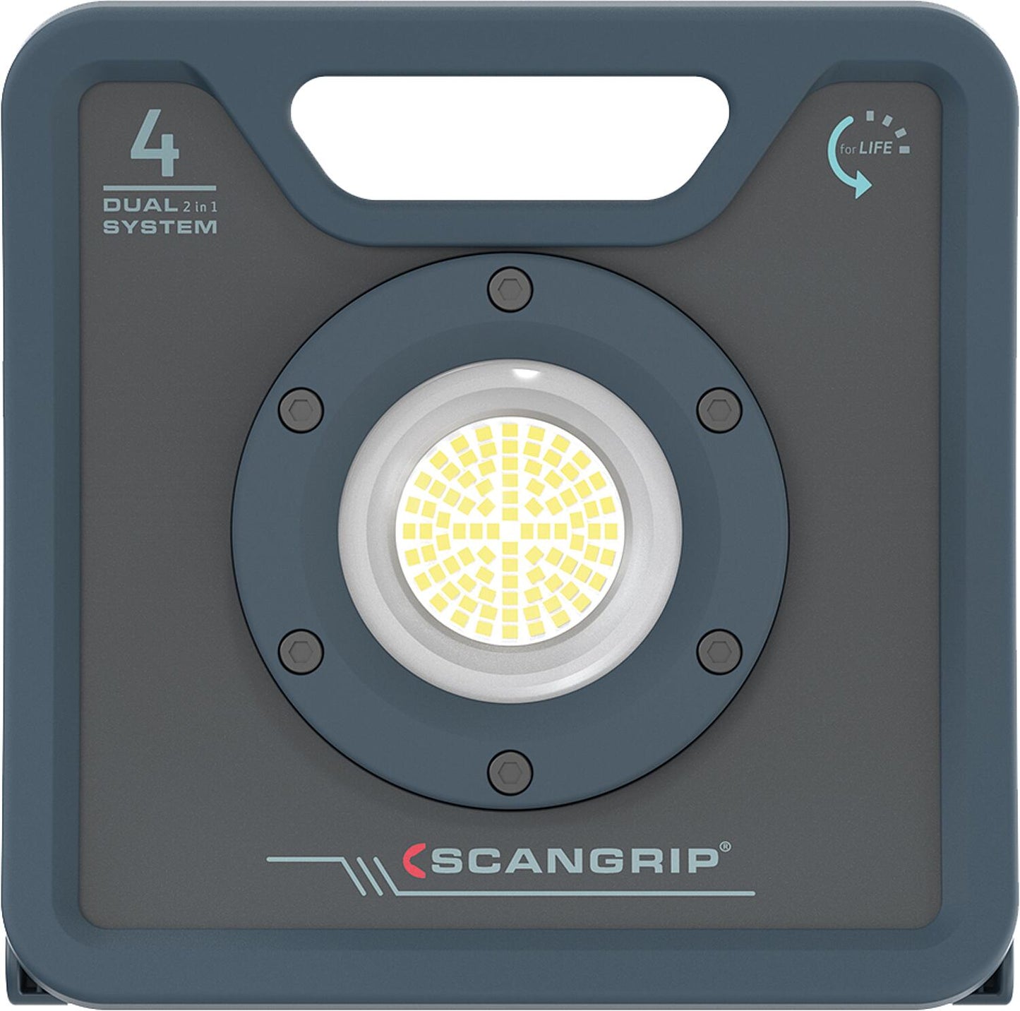 scangrip® NOVA 4 C+R for LIFE battery-powered LED work light, construction spotlight, 18.5 V with 2.6 Ah battery