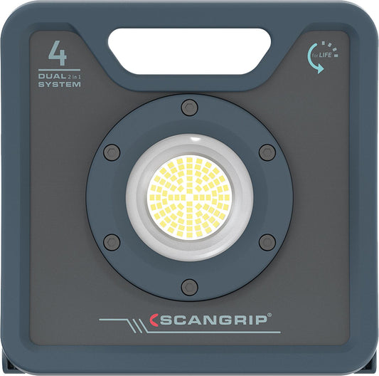 scangrip® NOVA 4 C+R for LIFE battery-powered LED work light, construction spotlight, 18.5 V with 2.6 Ah battery
