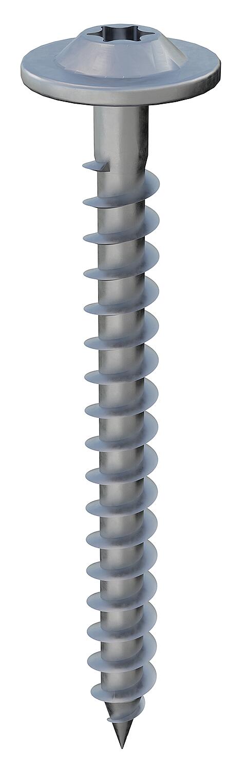 Wood screw 6x80 A2 TX 30 with drill tip, coated with sliding compound, pack of 100