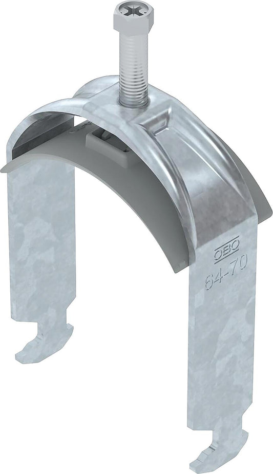 OBO - 2056 H-foot clamp, single, plastic pressure tray, BS-H1-K-70 FT, pack of 50