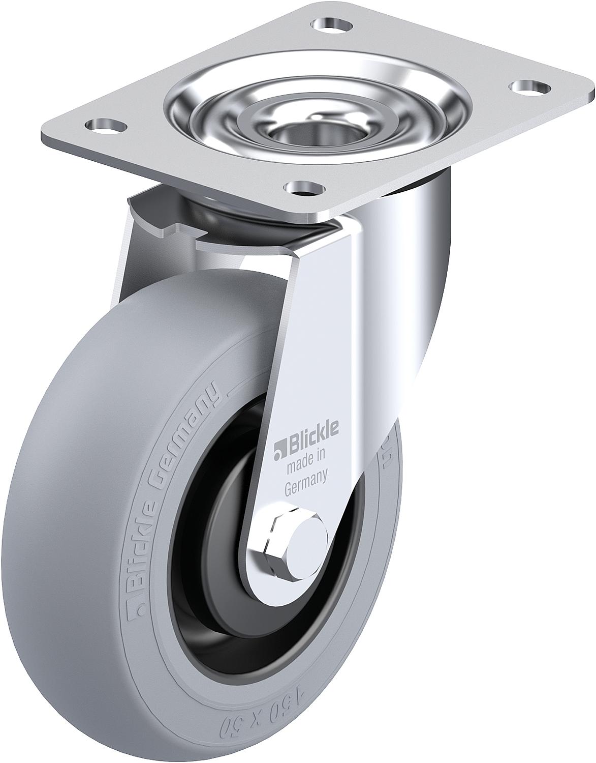 BLICKLE swivel caster, sheet steel, LE-POES 100K-SG, wheel diameter 100mm