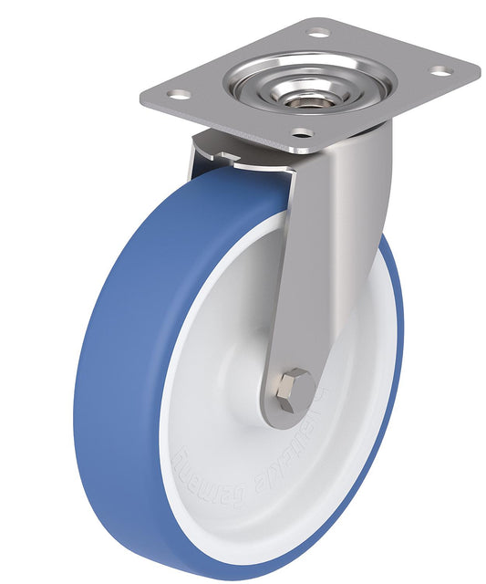 BLICKLE stainless steel swivel caster LEX-POTHS 100G wheel diameter 100mm