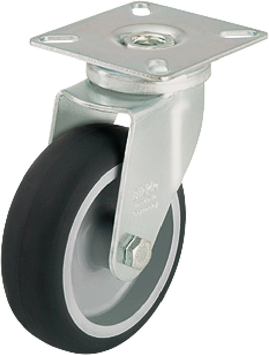 Swivel caster LPA-TPA 50G, load capacity 50 kg, wheel diameter 50 mm, plate size 60 x 60 mm