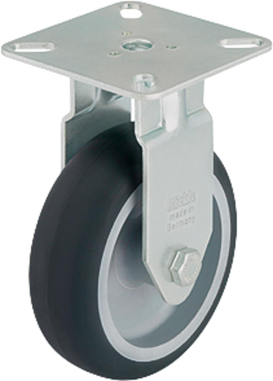 Swivel caster BPA-TPA 50G, load capacity 50 kg, wheel diameter 50 mm, plate size 60 x 60 mm