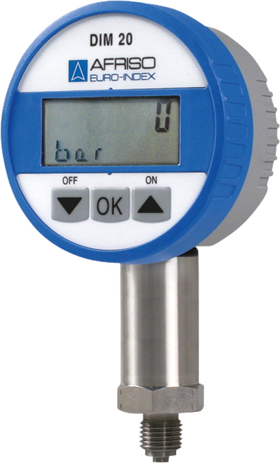 Universelles Digitalmanometer Ø75 mm, 0 - 10 bar, Anschluss 1/4"