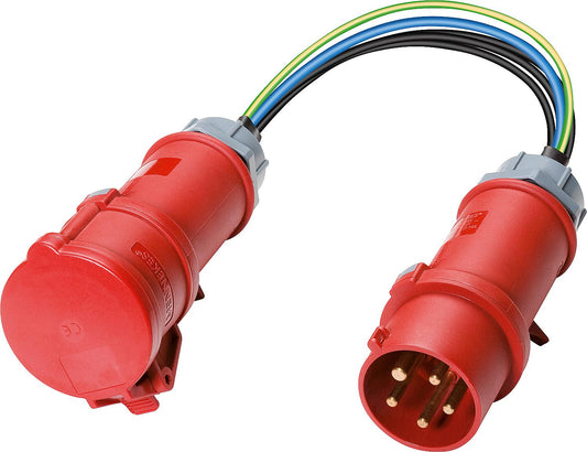Measuring adapter for Benning CM 9 16A, CEE coupling to CEE plug
