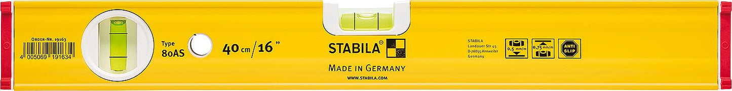 Niveau à bulle Stabila Type 80 AS, 30 cm