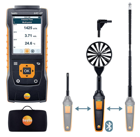 Flow Combination Set 2 testo 440 delta P 0563 4410
