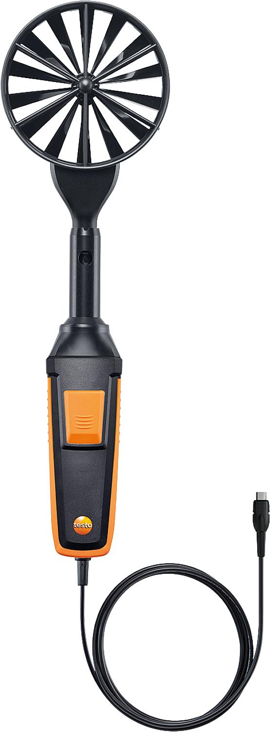 Digital vane probe (Ø100 mm; 0.3 m/s), wired