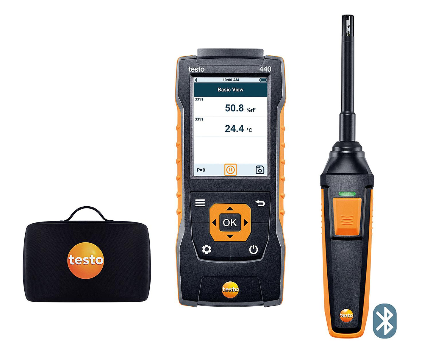 testo 440 humidity set with Bluetooth®