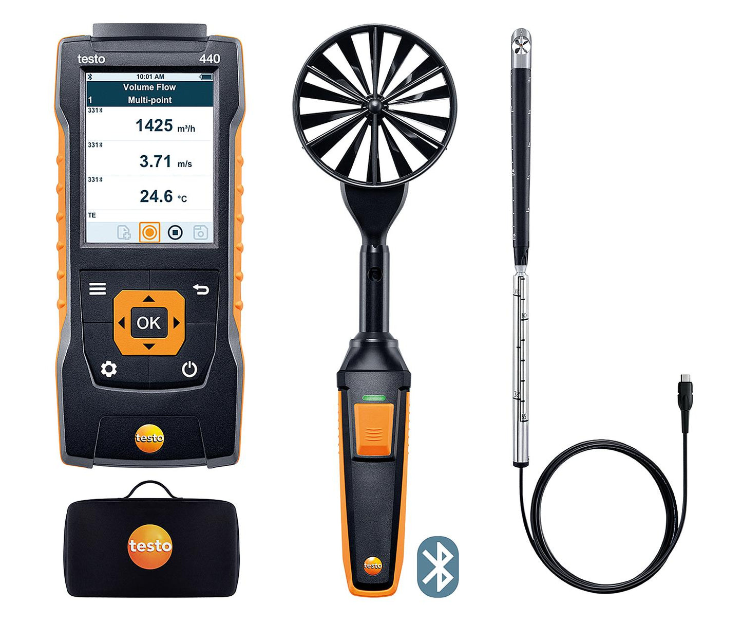 testo 440 Flow Combination Set 2 with Bluetooth®
