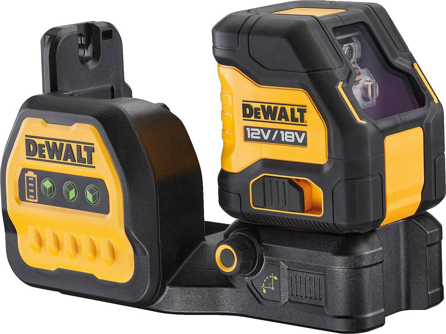 DeWALT 12/18V DCE088NG18-XJ cordless cross line laser, green, without batteries and charger
