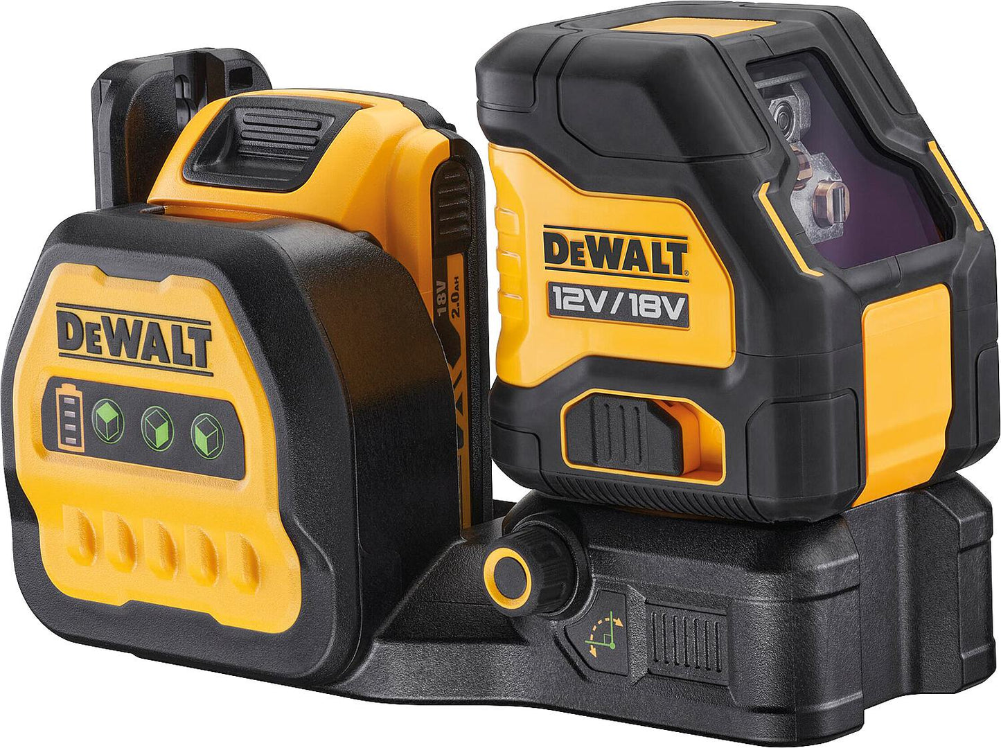 DeWALT 12/18V DCE088NG18-XJ cordless cross line laser, green, without batteries and charger