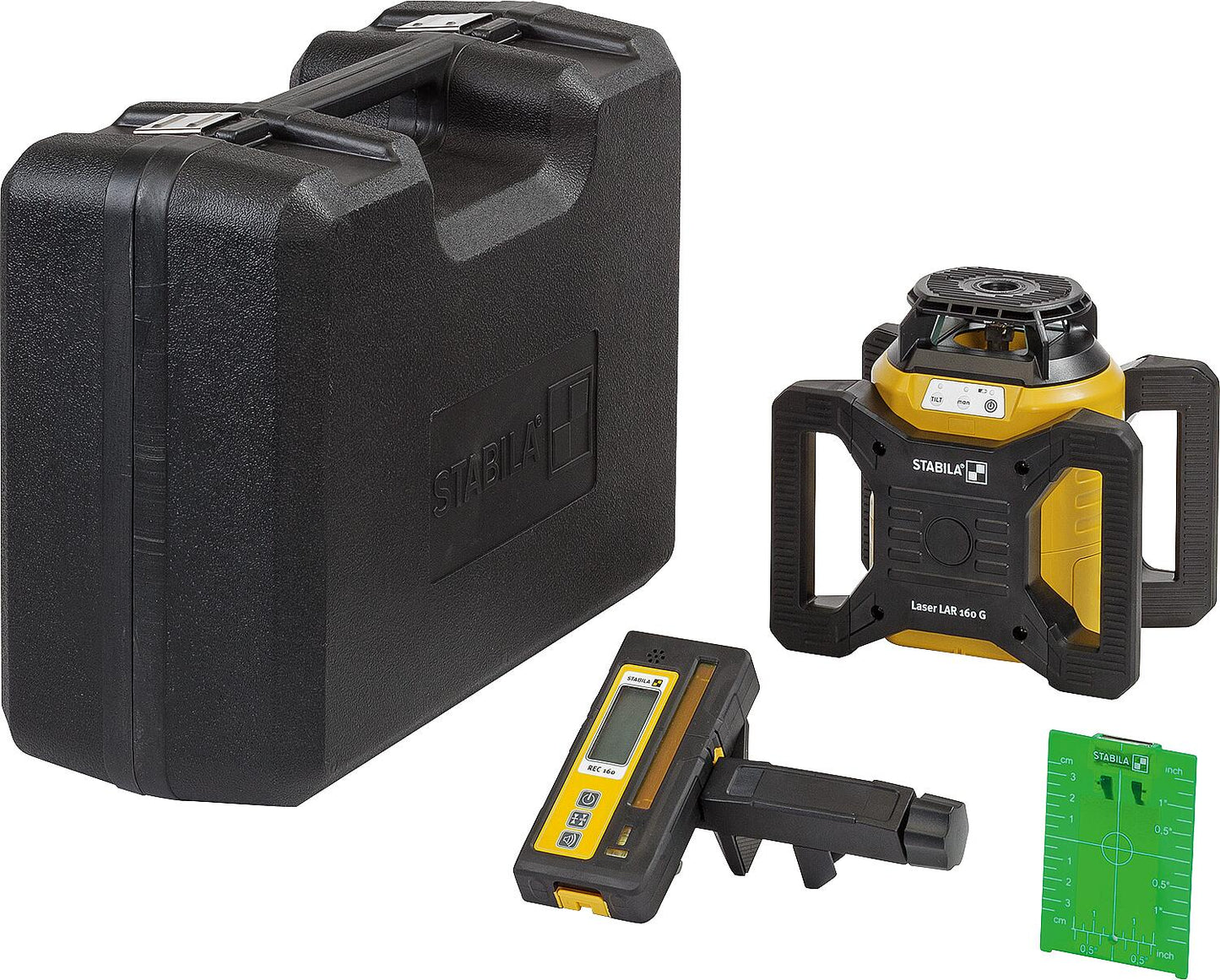 Stabila LAR 160 G rotary laser, 4-piece set