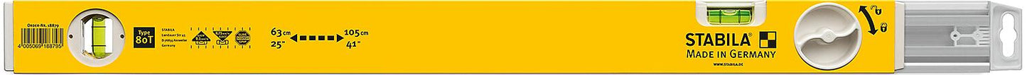 Teleskop-Wasserwaage Stabila Type 80 T, 80–127 cm