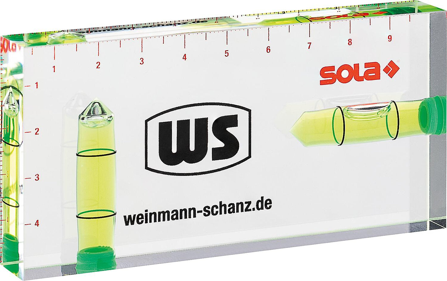 WS Mini Spirit Level Sola R 100 100x50x15mm