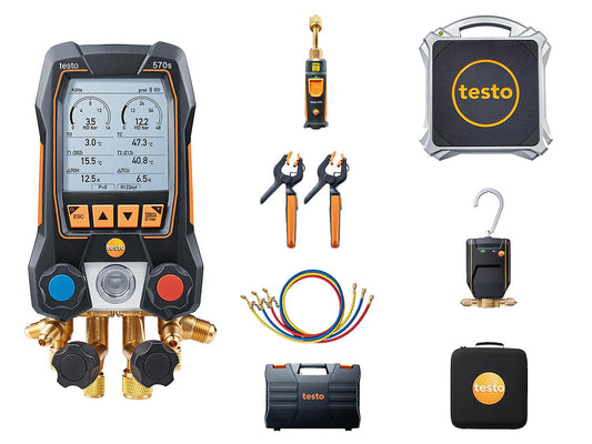 Instrument de mesure climatique testo 570s Kit professionnel pour pompe à chaleur 0564 5002