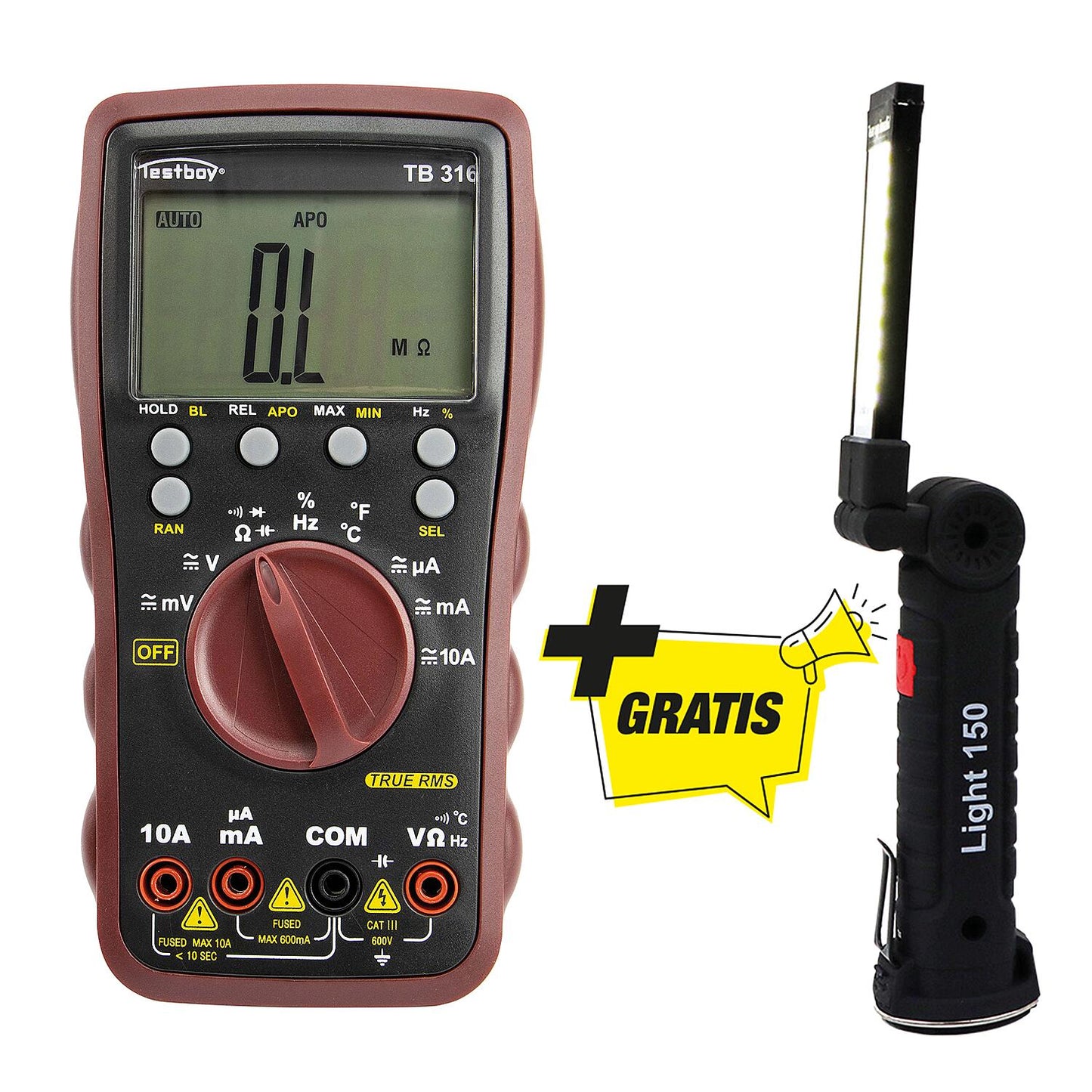 Multimeter set Testboy, 2-piece,