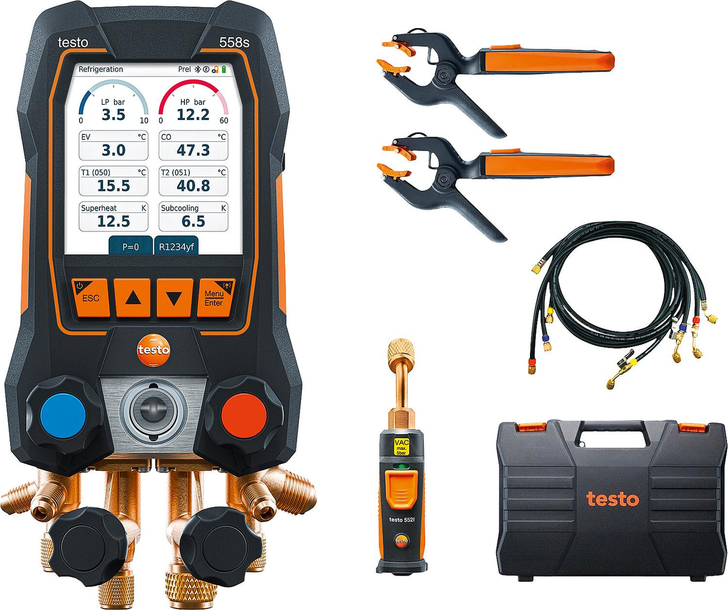 Testo 558s Smart Vacuum Assembly Aid Set 0564 5583