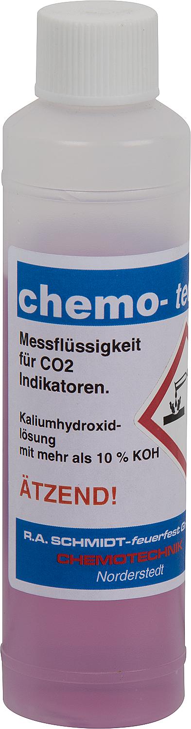 CO2 measuring fluid, red, 0-20%, 1 bottle, 70 ml, for 1 filling