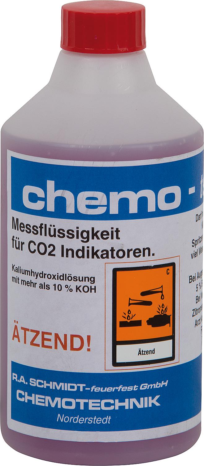 CO2 measuring fluid, red, 0-20%, 1 bottle, 70 ml, for 1 filling