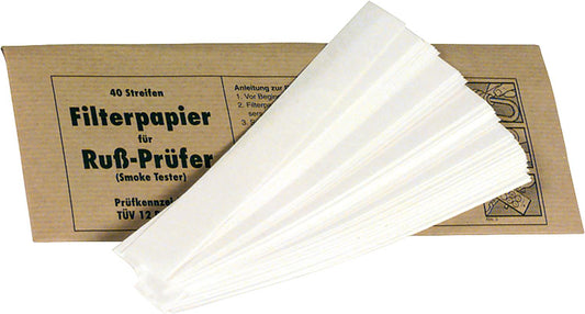 Papier filtre pour la détermination de l'indice de suie : 1 enveloppe contenant 40 bandelettes