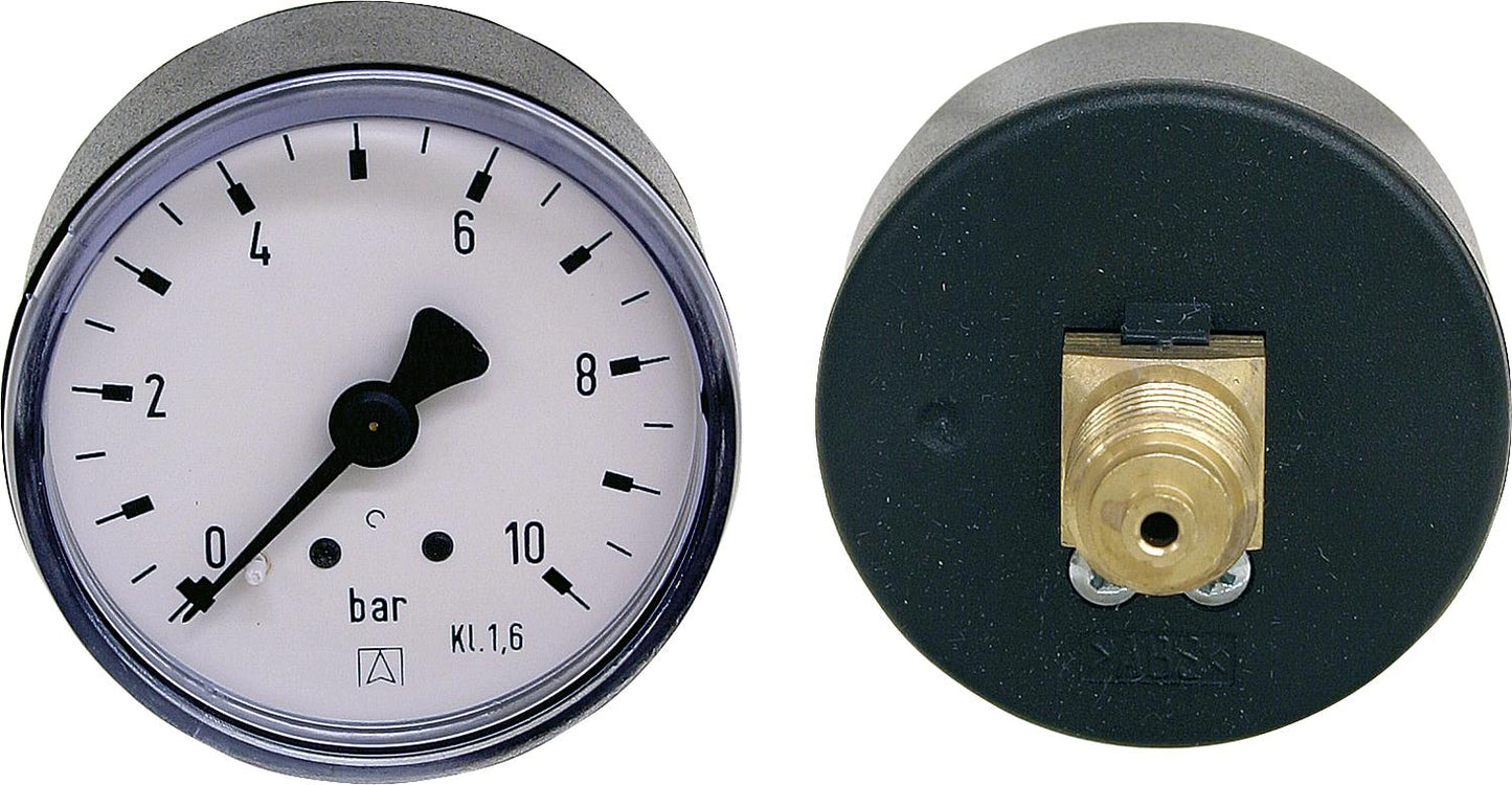 Rohrfeder-Manometer ø 50 mm, DN 8 (1/4") axial