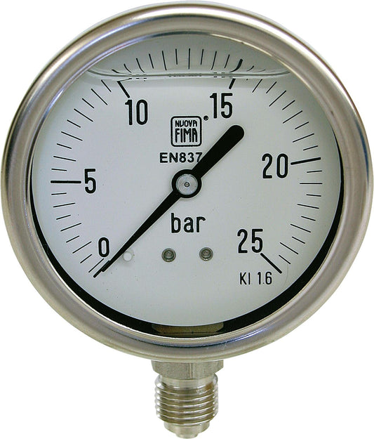 GLyzerin-Manometer Chemie Ý 63 mm G 1/4" A, Radial 0-1,6bar