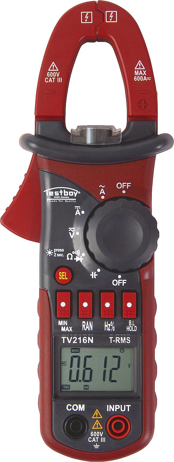 Clamp meter Testavit 216 N with measuring leads and case