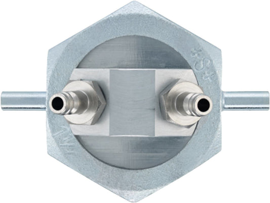 Single-pipe meter cap, connection for testo 314